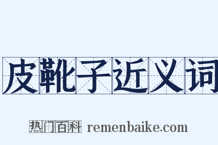 皮靴子近义词是什么意思的图片